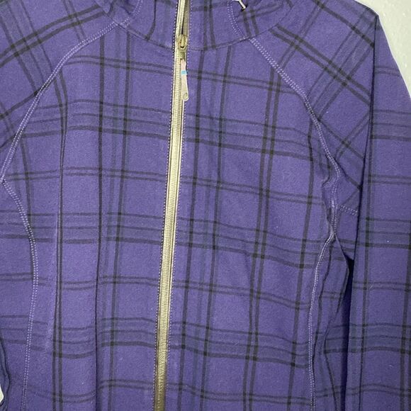 Columbia Dusk 2 Dawn Purple Omni Heat Jacket Plaid Full Zip Hooded Size Large - Picture 5 of 12